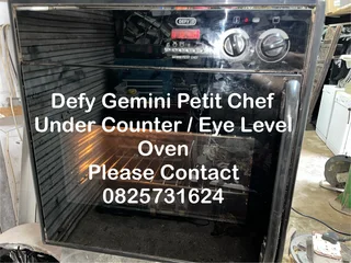 Oven - Defy Gemini Petit Chef in Black - Good - Guarantee - Delivery Arranged