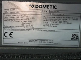 Camping Fridge / Freezer -Like New Dometic 80 litres (big) 12VDC &amp; 220VDC with Cover -Guarantee