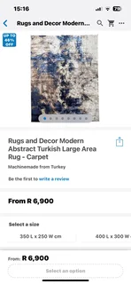 Carpets /Rug -Turkish Modern Abstract Design- 3.5m x2.5m (big) -Excellent -Courier Delivery Arranged