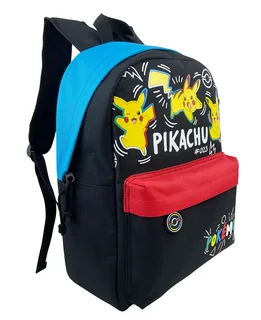 Pokemon: Pikachu 025 Colourful Backpack - 40cm Trolley-Adaptable (New)