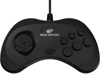 Retro-Bit SEGA Saturn 8 Button USB Controller - Black (PC)(New)