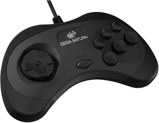 Retro-Bit SEGA Saturn 8 Button USB Controller - Black (PC)(New)