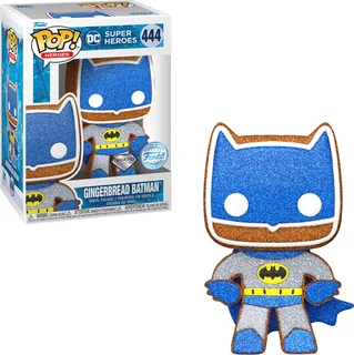 Funko Pop! Heroes 444: DC Super Heroes - Gingerbread Batman Vinyl Figure (Diamond Collection)(New)