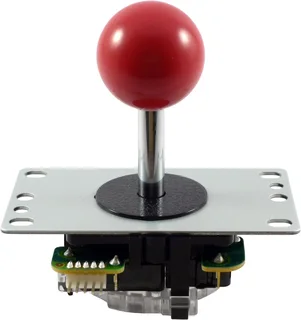Sanwa JLF-TP-8YT Ball Top Joystick - Red (Arcade)(New)