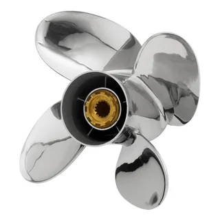 Suzuki 90HP 4 stroke s/steel 4 blade propeller