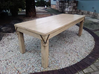 RS 282 Rustic 8 Seater Dining Table. Dimensions L2200 W900 H760 mm. Price Only R4995
