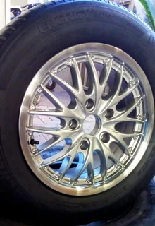 15&#34; BMW sparewheel with 205/65r15 Michelin tyre.