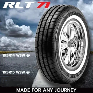 Brand new 195r14c Radar RLT71 white wall tyres.
