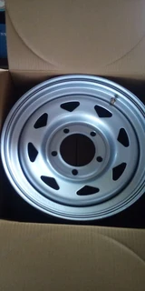 Brand new 16&#34; Toyota Land Cruiser silver steel rims, 5x150pcd.