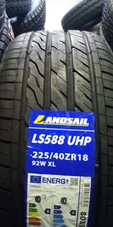 New 225/40r18 Landsail LS588 UHP tyres.