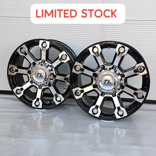 Brand new 17x7.5J 6x139pcd black/machine silver magwheels for bakkies and SUV&#39;s with 6 holes.