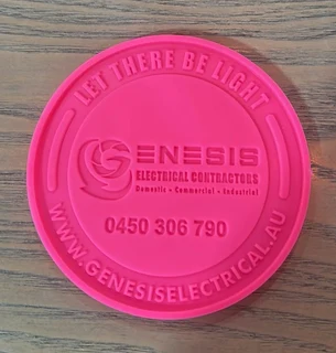 Branded Rubber Coasters (non-slip rubber base)