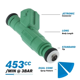 Genuine Bosch OEM 453cc - Bosch Injectors EV14   Jetronic Type Connector