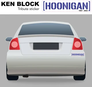 Ken Block Hoonigan Gel Tribute Sticker.