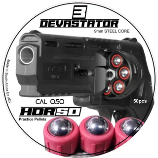 Devastator 3 Pellets      for HDR Revolverver Umarex T4E    HDR50  0.50 cal