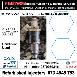 037906031e VW Audi Injectors