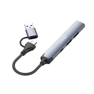 Ldnio Ds-64u Usb & Type-c To 3 X Usb 2.0 + 1 X Usb 3.0 Hub Adapter