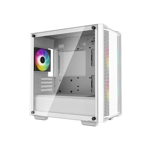 Deep Cool CC360 White Micro-ATX Case W/ x3 Pre-Installed 120mm A-RGB Fans