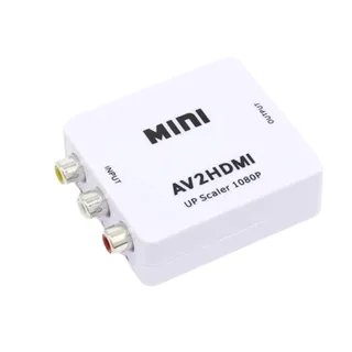 AV to HDMI Converter Adapter – for use with modern TVs and displays.