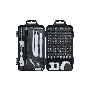 Set of 115 Multipurpose Magnetic Precision Screwdriver, Bits & Tool Kit