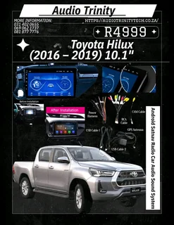 Toyota Hilux (2016-2019) 》 10.1″ Android Sat-Nav &amp; Audio System