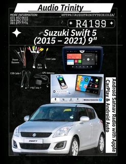 Suzuki Swift 5 》 9″ Android Sat‑Nav Radio
