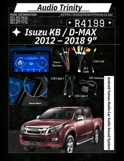 Isuzu KB / D-MAX 2012 – 2018 》9″ Android Satnav Radio Car Audio Sound System