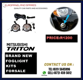 Mitsubishi Triton Pre Facelift 07/11 Brand New Foglight Kits For Sale R1200