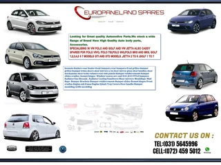 VW POLO 6 WRC STYLE BRAND NEW PLASTIC FRONT BUMPERS FORSALE  R3950