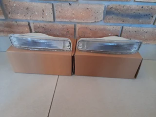 Toyota tazz 1995 onwards brand new bumper lamps set clear type for sale price R295
