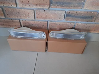 Toyota tazz 1995 onwards brand new bumper lamps set clear type for sale price R295