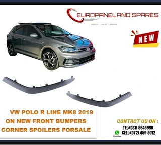 Vw Polo Mk8 R Line 2019 On Brand New Front Bumpers Corner Spoilers Forsale  R370 Each