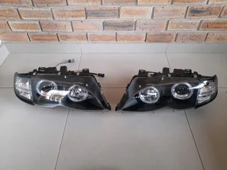 Bmw E46 Facelift Brand New Angel Eyes Black Type Headlights Set Forsale R5900