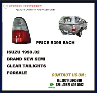 Isuzu Kb 1998/03 Brand New Taillights For Sale Price: R395 Each