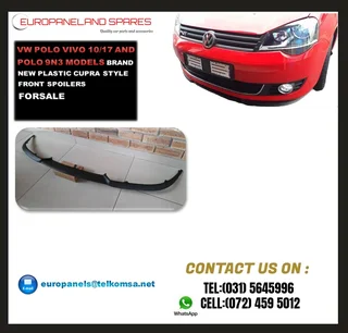 VW Polo Vivo (2010–2017) – Cupra Style Front Spoiler for sale R395