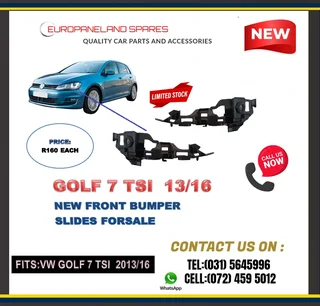 Vw Golf 7 Brand New Front Bumpers Slides For Sale R160 Each