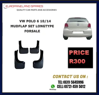 VW Polo 6 Hatchback (2010–2014) Mudflaps  Long Type Forsale Price: R300