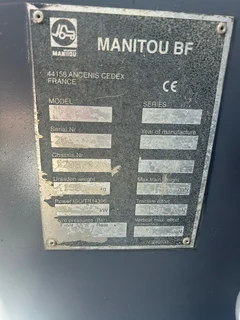 2005 Manitou MSI25D Rough Terrain Forklift 2,5 Ton