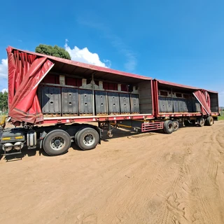 1999 Afrit Tautliner Interlink Beverage Trailer