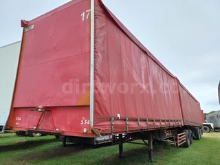 1999 Afrit Tautliner Interlink Beverage Trailer