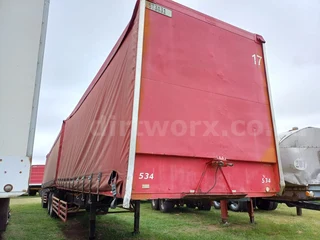 1999 Afrit Tautliner Interlink Beverage Trailer