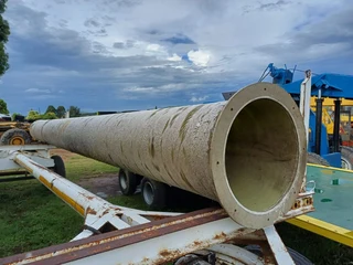 Fibreglass Pipe with Flange 61cm