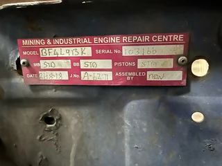 Deutz F4L913 Turbo Engine For Spares