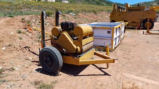 Bomag BW75S Walk Behind Roller and Trailer