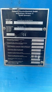 2003 CompAir 37kW Rotary Screw Air Compressor 183 cfm