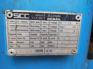 2003 CompAir 37kW Rotary Screw Air Compressor 183 cfm