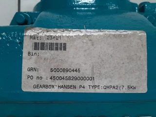 Hansen P4 Multistage Industrial Gearbox 37kW Ratio 22.4 to 1