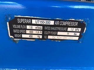 12 Bar 57cfm Air Compressor