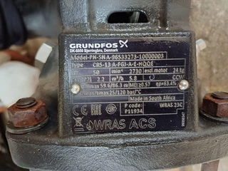 Grundfos CR5-13 Multistage Centrifugal Pump with Motor