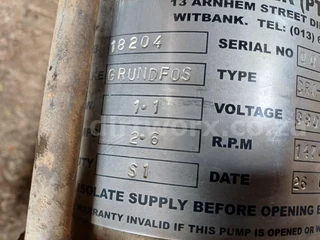 Grunfos CR1-9 Multistage Centrifugal Pump with Motor